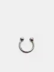 Серебряный септум, циркуляр для пирсинга носа, 5 цветов, 8 мм