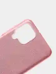 Розовый чехол блестящий Samsung Galaxy A22 4G, M22, M32 накладка с блёстками