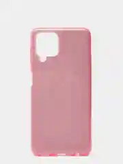 Розовый чехол блестящий Samsung Galaxy A22 4G, M22, M32 накладка с блёстками