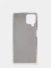 Серебряный чехол блестящий Samsung Galaxy A22 4G, M22, M32 накладка с блёстками