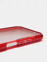 Красный чехол блестящий Samsung Galaxy A03s, накладка с блёстками Самсунг A03S