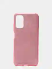 Розовый чехол блестящий Xiaomi Poco M3 Pro, Redmi Note 10 5G, Redmi Note 10T накладка с блёстками