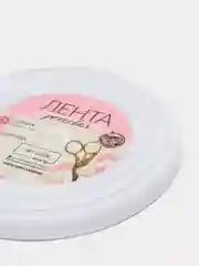 Лента репсовая, 6 мм, 23 м (+-1 м), цвет белый №01