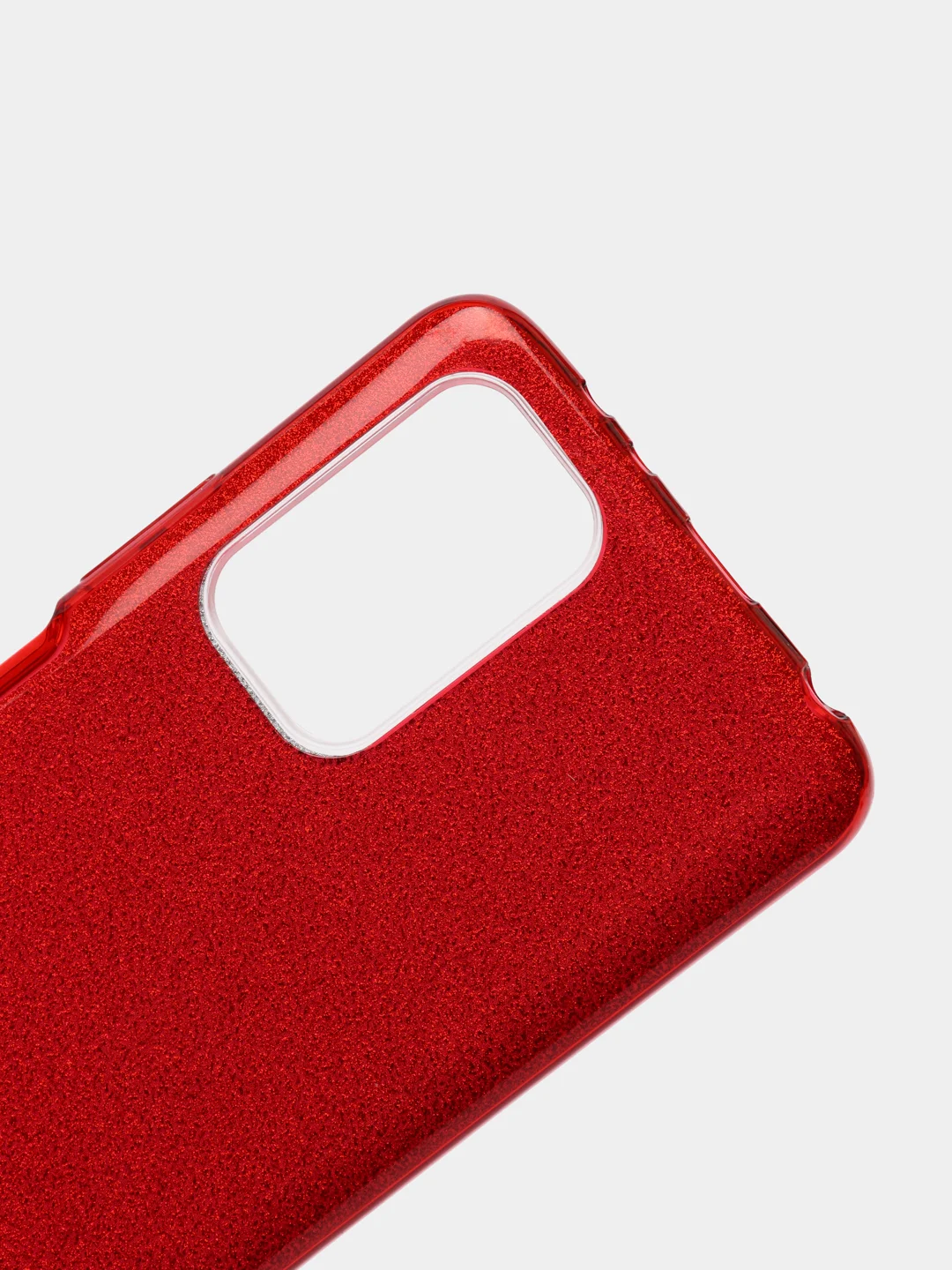 Красный чехол блестящий Xiaomi Redmi Note 10 Pro, Note 10 Pro Max накладка c блёстками