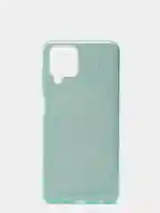 Бирюзовый чехол блестящий Samsung Galaxy A22 4G, M22, M32 накладка с блёстками
