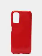 Красный чехол блестящий Xiaomi Poco M3 Pro, Redmi Note 10 5G, Redmi Note 10T накладка с блёстками