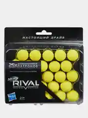 Шарики для бластеров NERF Rival, 25 штук