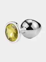 Желтый анальная пробка, металлическая, S, M, L