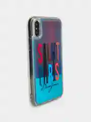 Аметистовый чехол накладка переливашки с рисунком принтом картинкой для Iphone 7+ 8 plus xs max