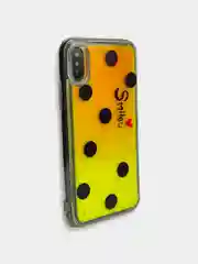 Бежевый чехол накладка переливашки с рисунком принтом картинкой для Iphone 7+ 8 plus xs max