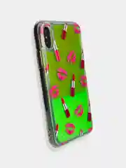 Бежевый меланж чехол накладка переливашки с рисунком принтом картинкой для Iphone 7+ 8 plus xs max