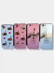Чехол накладка с рисунком принтом картинкой для Iphone 7+ 8 plus xr гитара лебеди