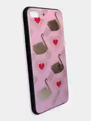 Алый чехол накладка с рисунком принтом картинкой для Iphone 7+ 8 plus xr гитара лебеди