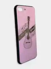 Аметистовый чехол накладка с рисунком принтом картинкой для Iphone 7+ 8 plus xr гитара лебеди
