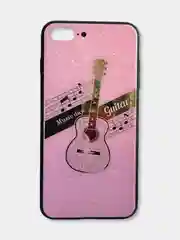 Аметистовый чехол накладка с рисунком принтом картинкой для Iphone 7+ 8 plus xr гитара лебеди