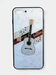 Белый чехол накладка с рисунком принтом картинкой для Iphone 7+ 8 plus xr гитара лебеди
