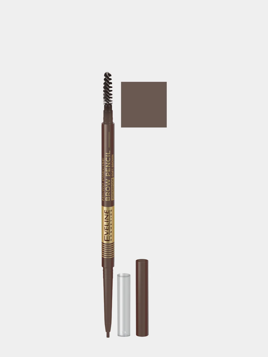 Eveline Cosmetics Карандаш для бровей водостойкий №1 серо-коричн MICRO PRECISE BROW PENCIL