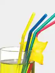 Трубочки для коктейля, цветные, 100 штук
