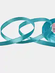 Лента атласная, 6 мм, 22 метра, цвет ярко-голубой