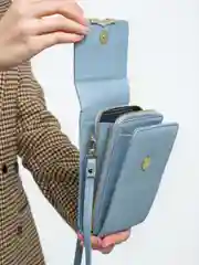 Голубой сумка через плечо, женская