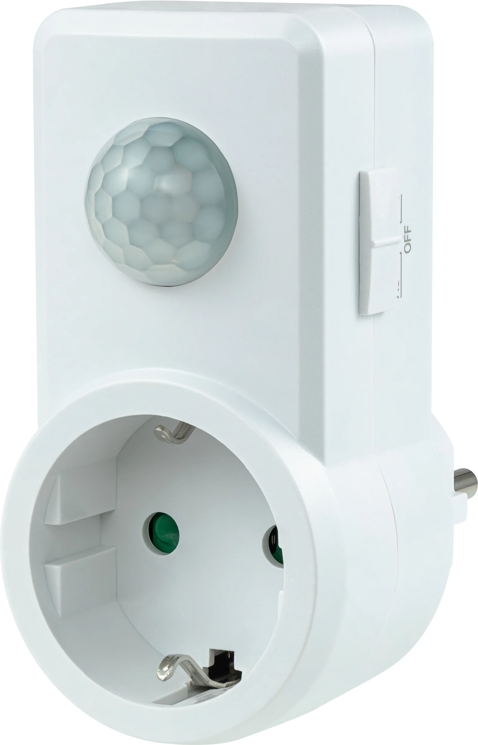 Датчик движения DDSS-01 розетка 120 1200Вт, 10-420с, 2-9м, белый, duwi 25827 8