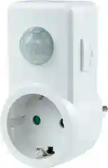 Датчик движения DDSS-01 розетка 120 1200Вт, 10-420с, 2-9м, белый, duwi 25827 8
