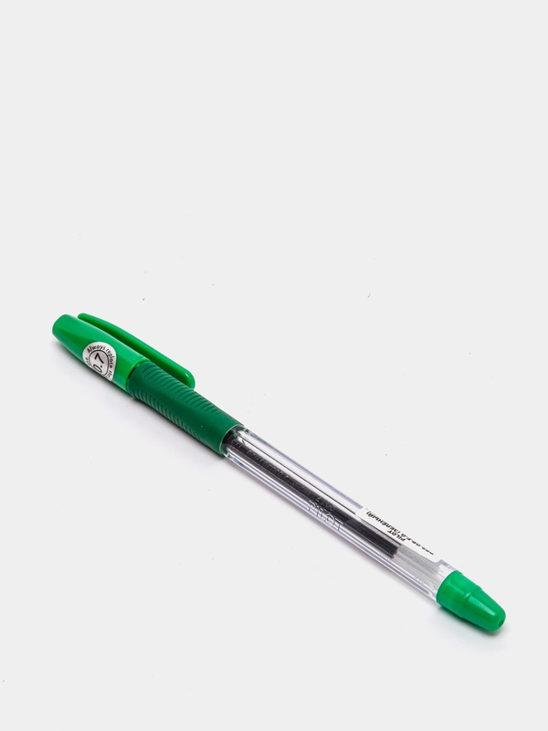 Ручка шариковая Pilot BPS-GP, резиновый упор, масляная основа, стержень зеленый, 0,7 мм