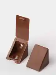 Коричневый уголок мебельный, пластик