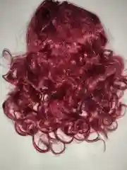 Бордовый парик Мальвины, волнистый