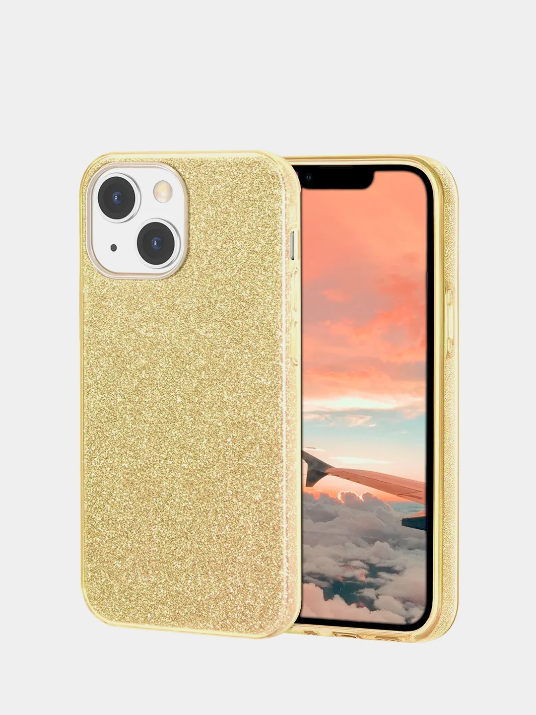 Золотой чехол iPhone 13, 13 Mini, 13 Pro, 13 Pro max силиконовый