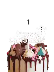 Топпер на торт "Merry Christmas"