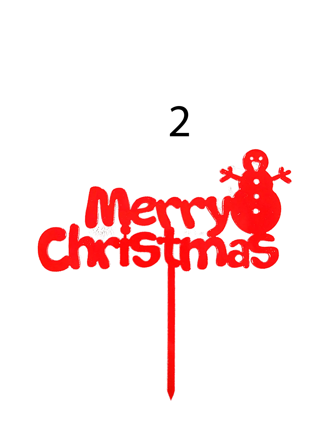 Топпер на торт "Merry Christmas"