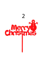 Топпер на торт "Merry Christmas"