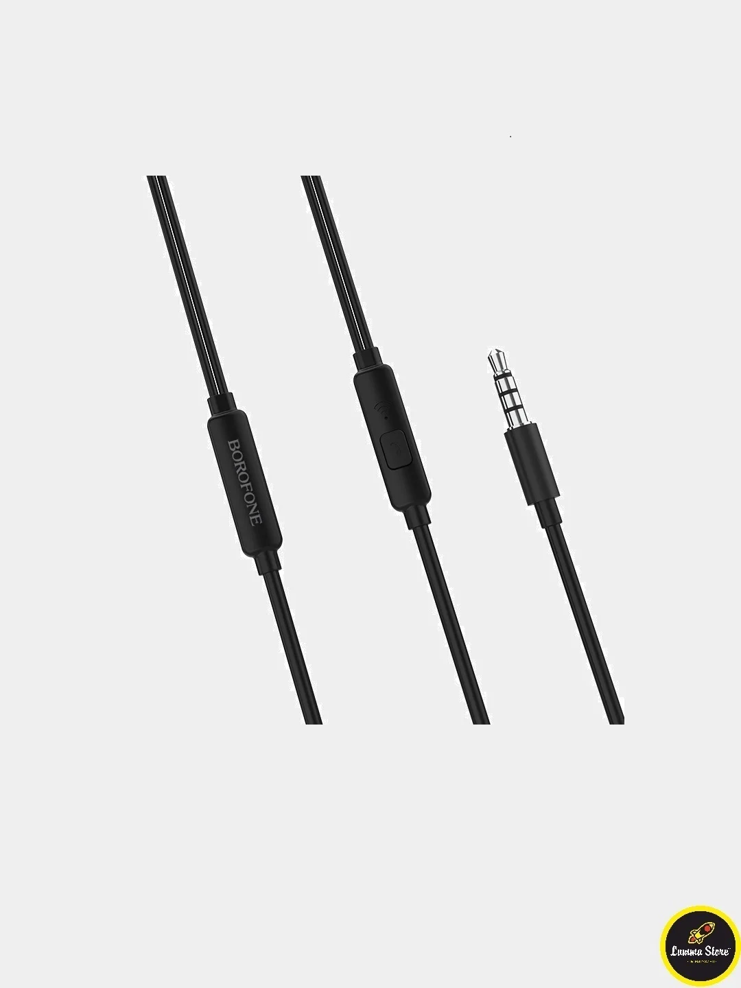Черный проводные наушники Borofone BM22 Boundless