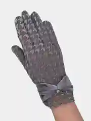 Серый перчатки женские