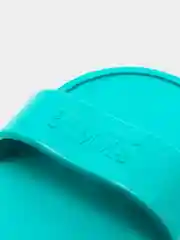 Бирюзовый щетка для животных универсальная, овальная, 125 х 80 мм