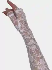 Белый перчатки свадебные