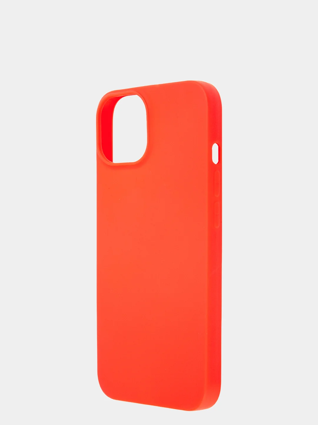 Красный силиконовый чехол КАРТОФАН для Apple iPhone 13 матовый тонкий, бортик-защита вокруг камер