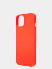 Красный силиконовый чехол КАРТОФАН для Apple iPhone 13 матовый тонкий, бортик-защита вокруг камер