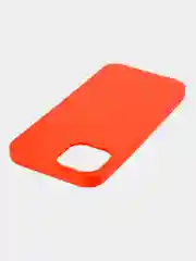 Красный силиконовый чехол КАРТОФАН для Apple iPhone 13 матовый тонкий, бортик-защита вокруг камер