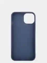 Темно-синий силиконовый чехол КАРТОФАН для Apple iPhone 13 матовый тонкий, бортик-защита вокруг камер