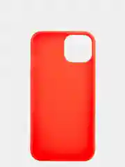 Красный силиконовый чехол КАРТОФАН для Apple iPhone 13 матовый тонкий, бортик-защита вокруг камер