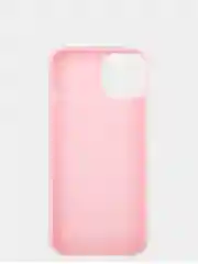Розовый силиконовый чехол КАРТОФАН для Apple iPhone 13 матовый тонкий, бортик-защита вокруг камер