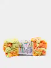 Салатовый пряжа Alize Puffy Color, петельки, 5 штук, микрополиэстер