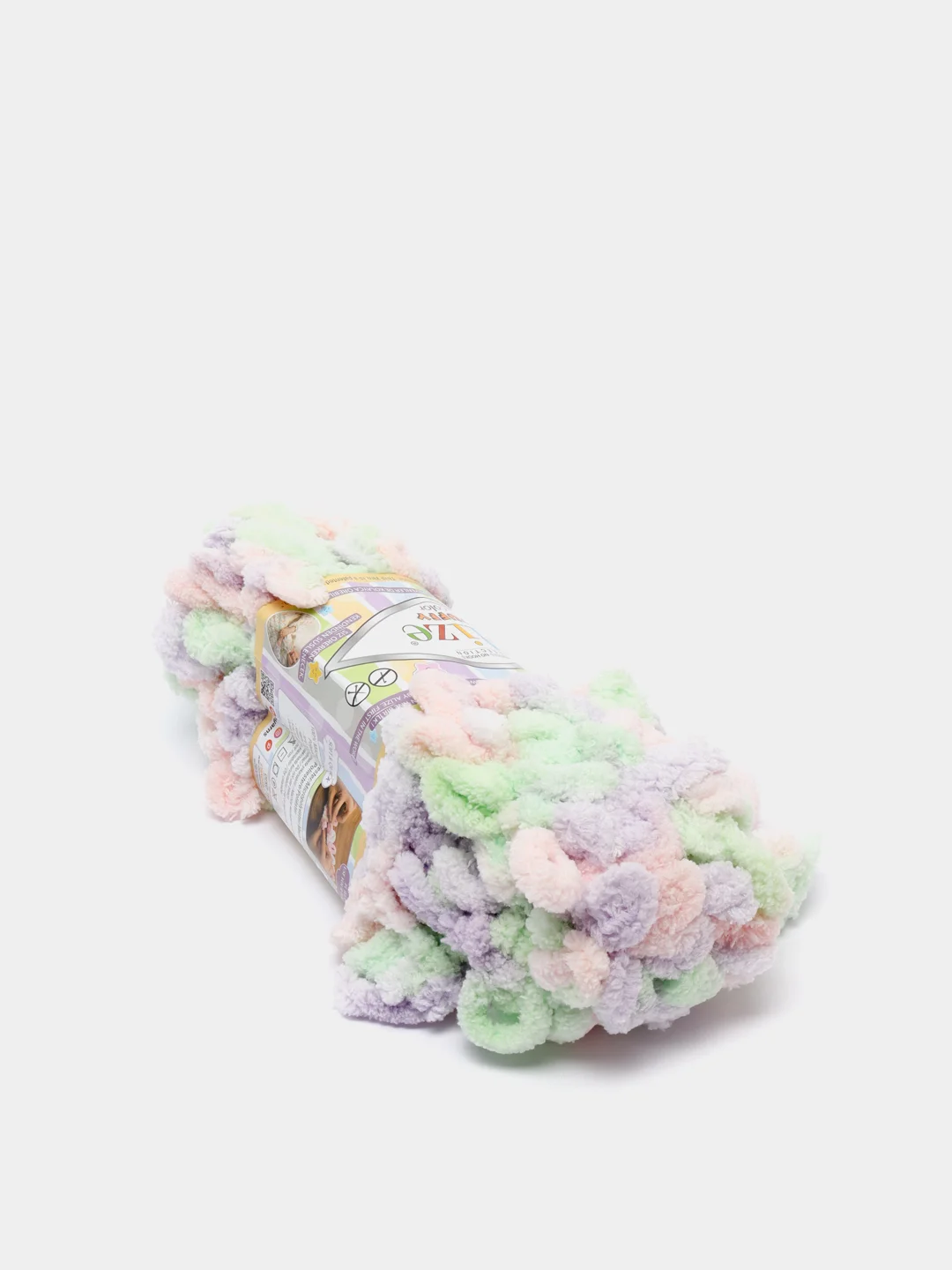 Лавандовый пряжа Alize Puffy Color, петельки, 5 штук, микрополиэстер