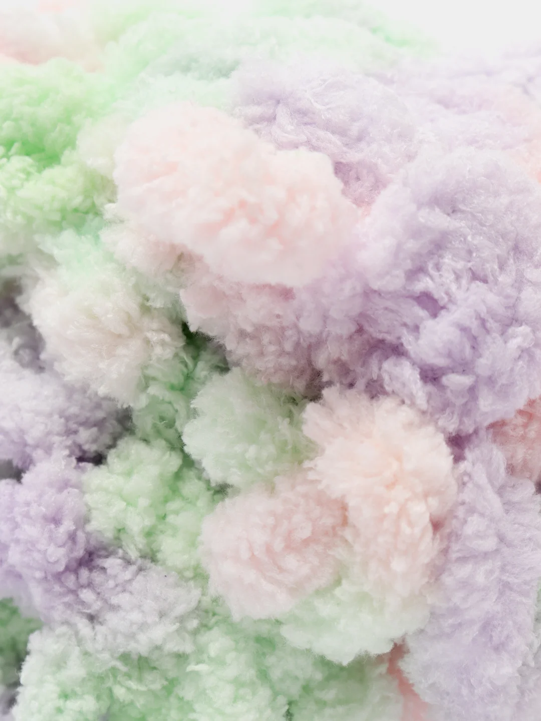 Лавандовый пряжа Alize Puffy Color, петельки, 5 штук, микрополиэстер