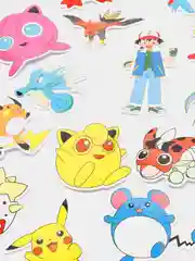 Желтый стикеры Покемон (Pokemon) 2 вида / Аниме Наклейки