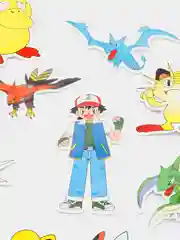 Желтый стикеры Покемон (Pokemon) 2 вида / Аниме Наклейки