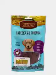 Деревенские лакомства Нарезка из ягненка для щенков (100% мясо), 90 гр