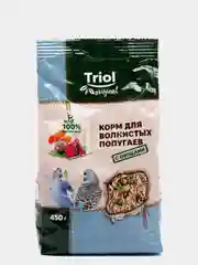 Основной корм Triol  для волнистых попугаев с овощами, 450г